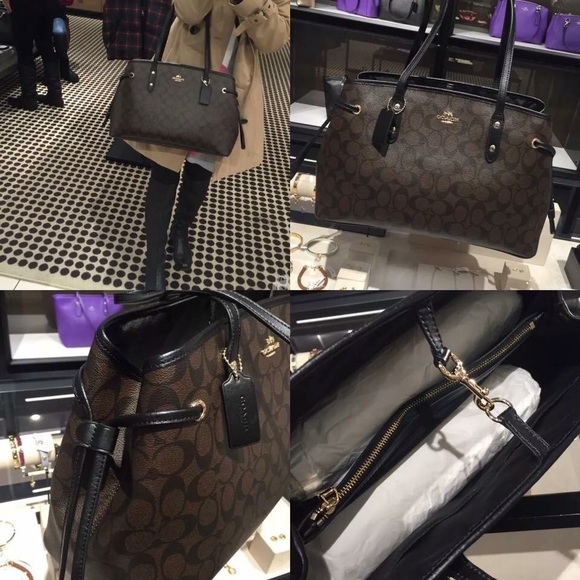 SOLD! 🌹SALE! Authentic Coach Drawstring Carryall. Wallet included! - Picture 4 of 4